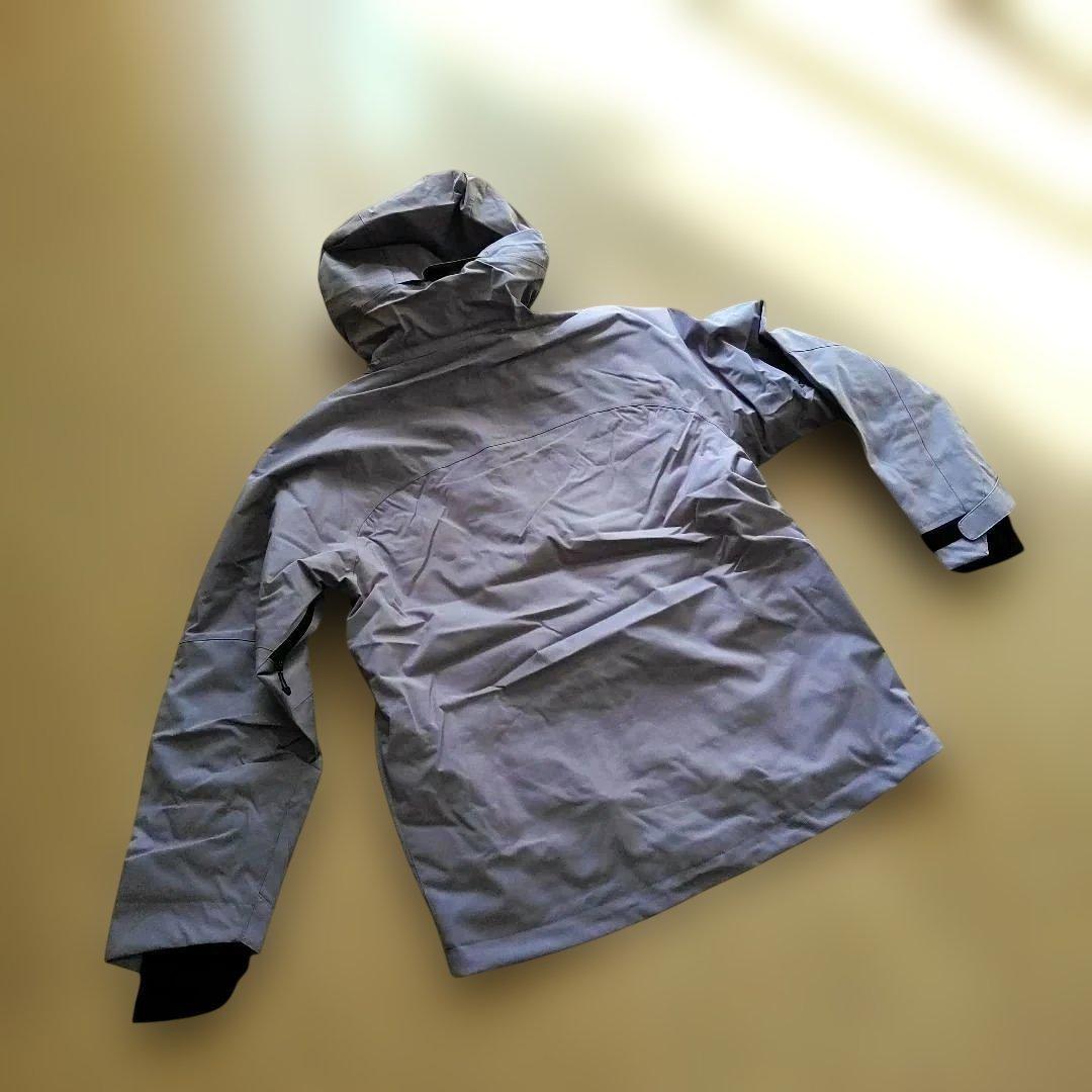 スノーボードウェア上下セット S寸　レディース　パープルグレー　スノボスキー