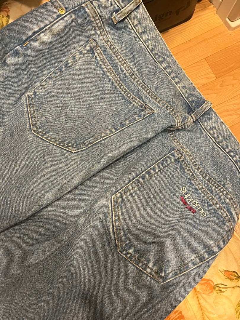 Supreme Baggy Jean 34インチWashed Blue 22FW
