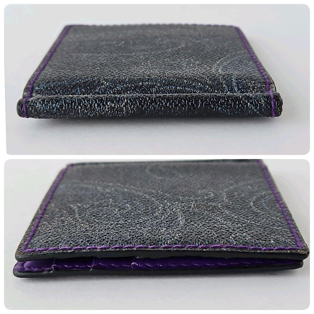☆美品☆ETRO エトロ マネークリップ ペイズリー柄 パープル