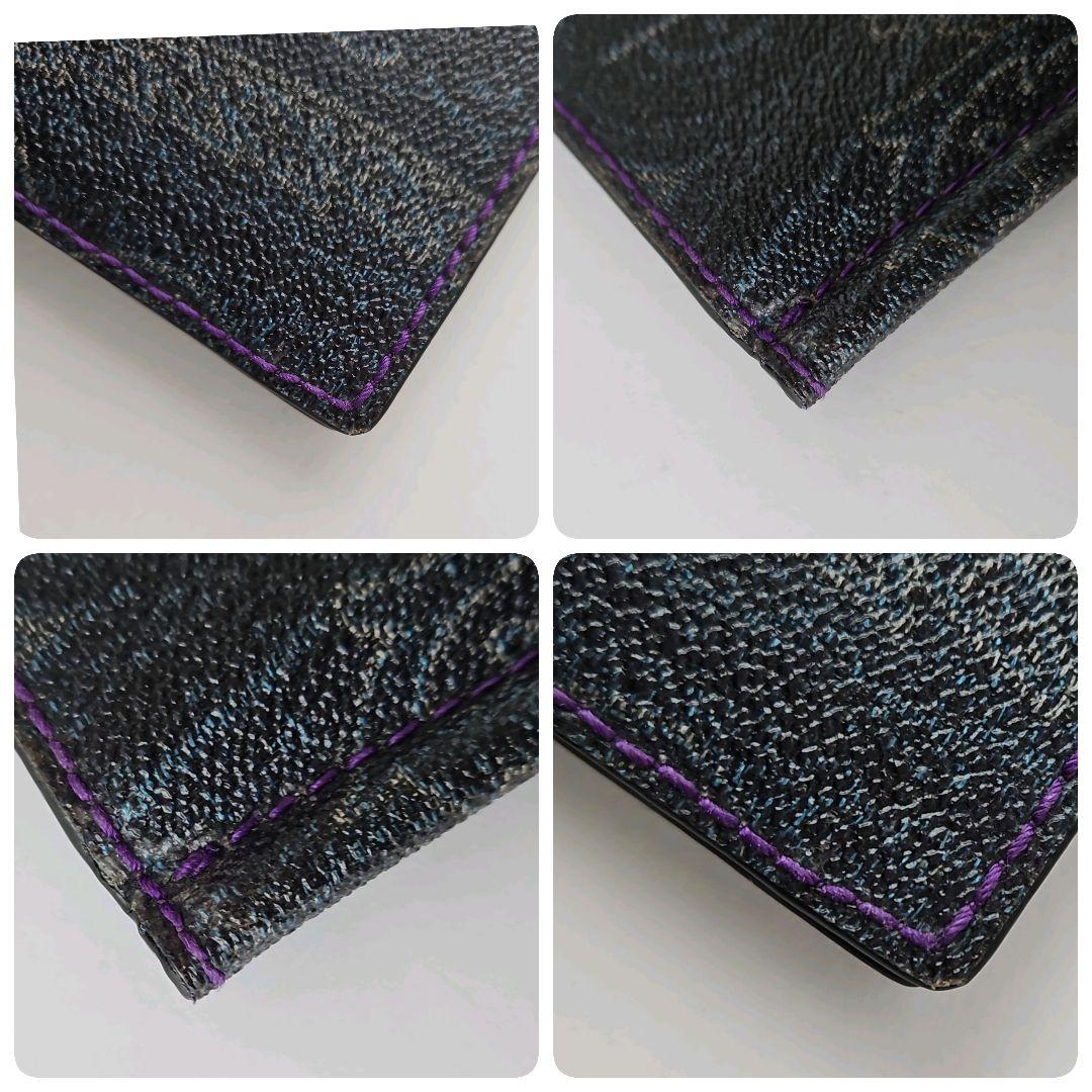 ☆美品☆ETRO エトロ マネークリップ ペイズリー柄 パープル