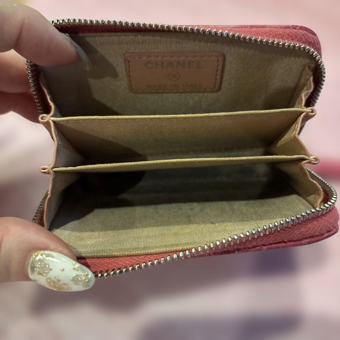 CHANEL ピンクレザーケース