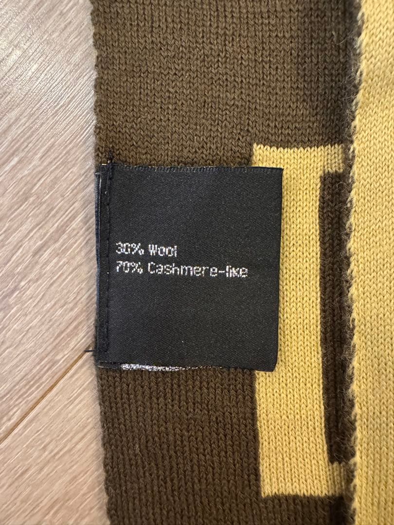 FENDI チェック柄 マフラー ストール