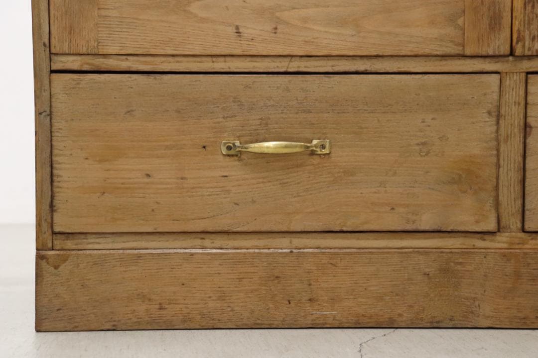 ※専用レトロ 無垢材 本箱 食器棚 書庫 戸棚 収納 キャビネット 水屋箪笥