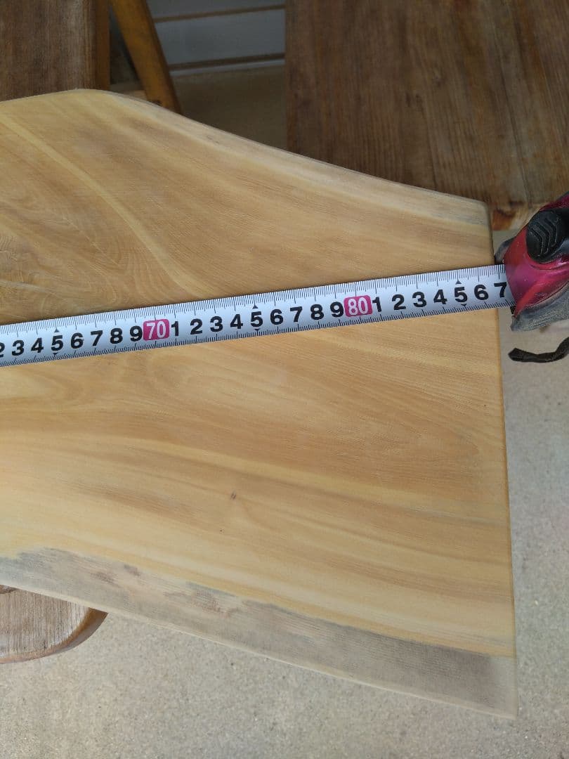 榧（かや）の耳付きテーブル　ジミヘン❕厚さ約75㎜