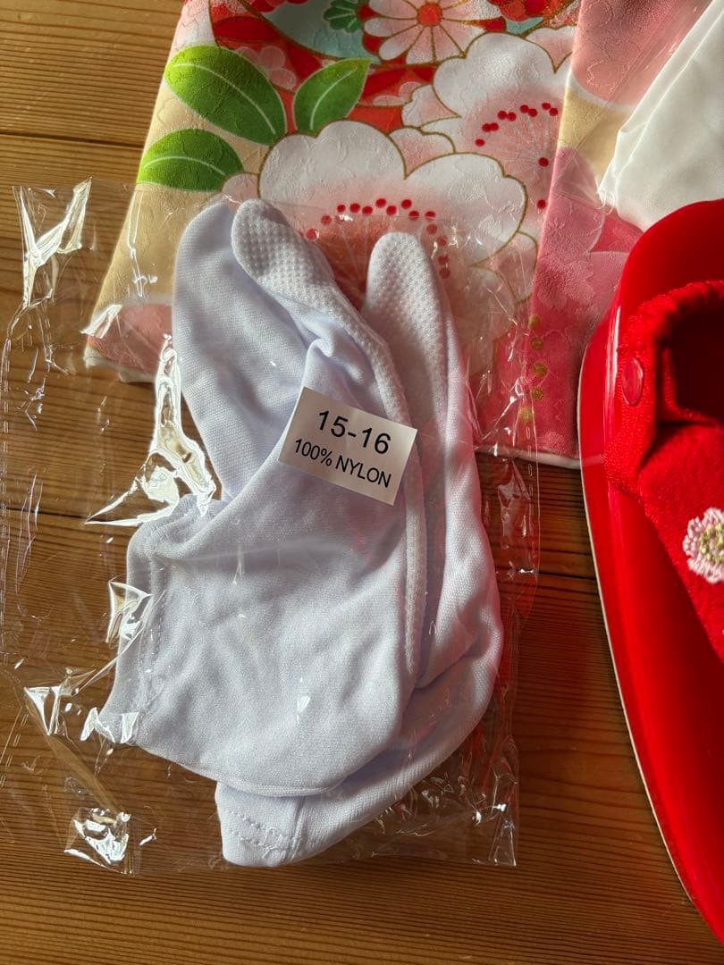 【未使用品】七五三 子供用 花柄 ピンク系 セット　３歳