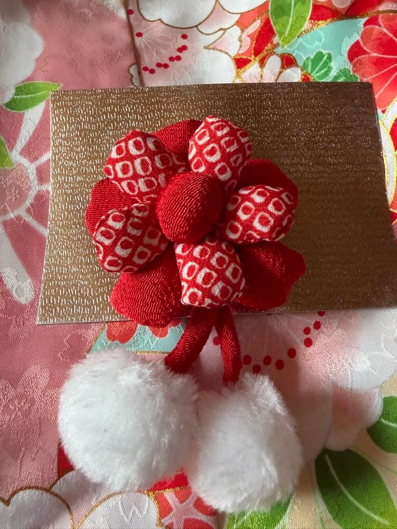 【未使用品】七五三 子供用 花柄 ピンク系 セット　３歳