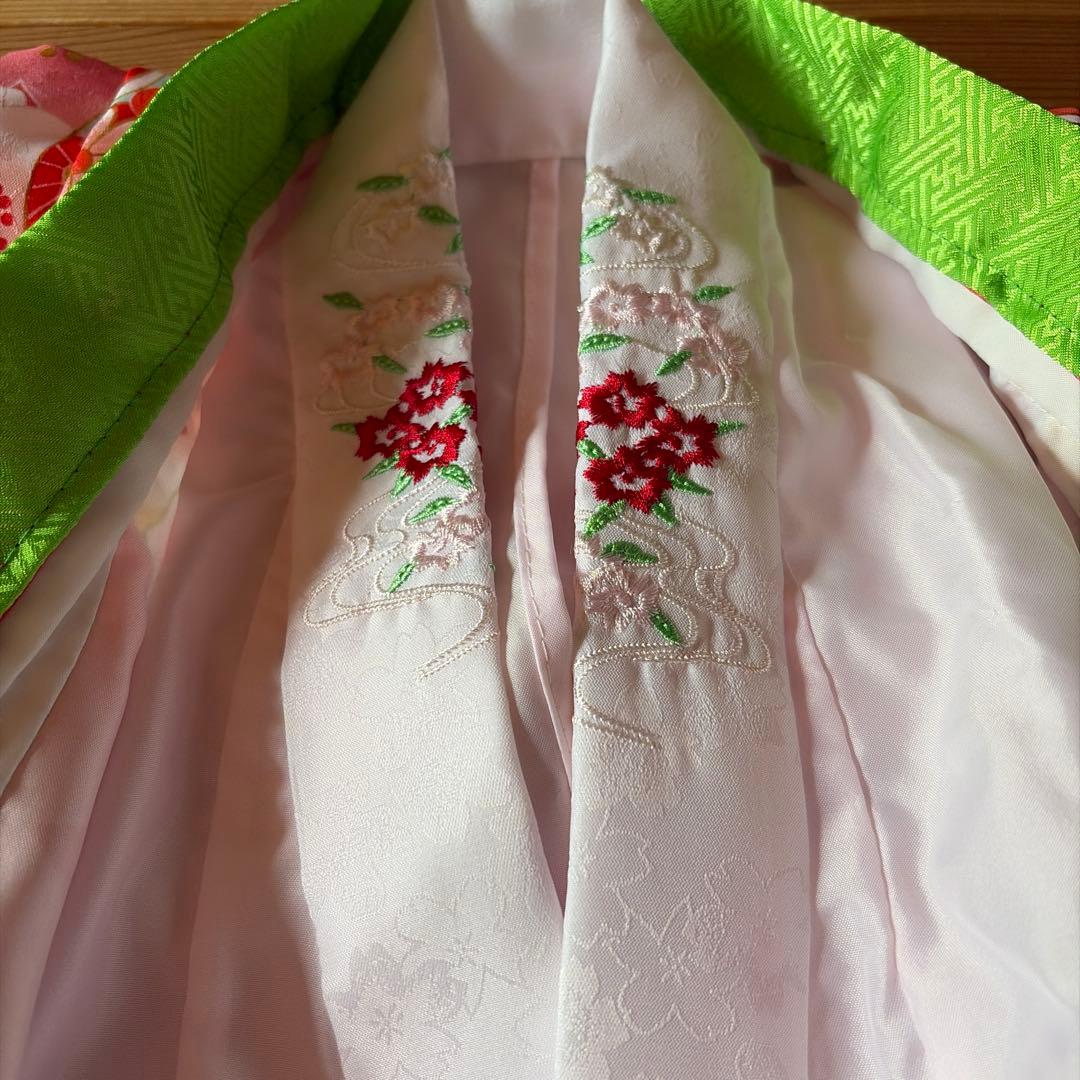 【未使用品】七五三 子供用 花柄 ピンク系 セット　３歳