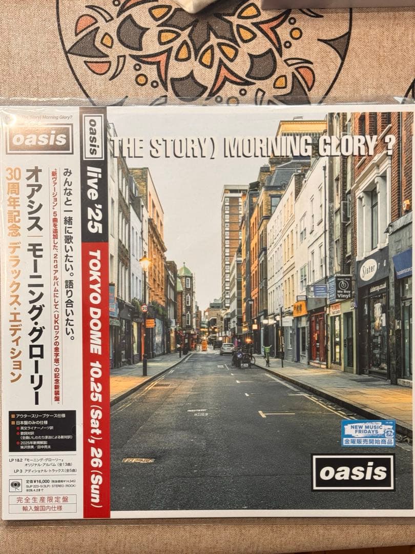 oasis オアシス モーニンググローリー 30周年記念　レコード盤