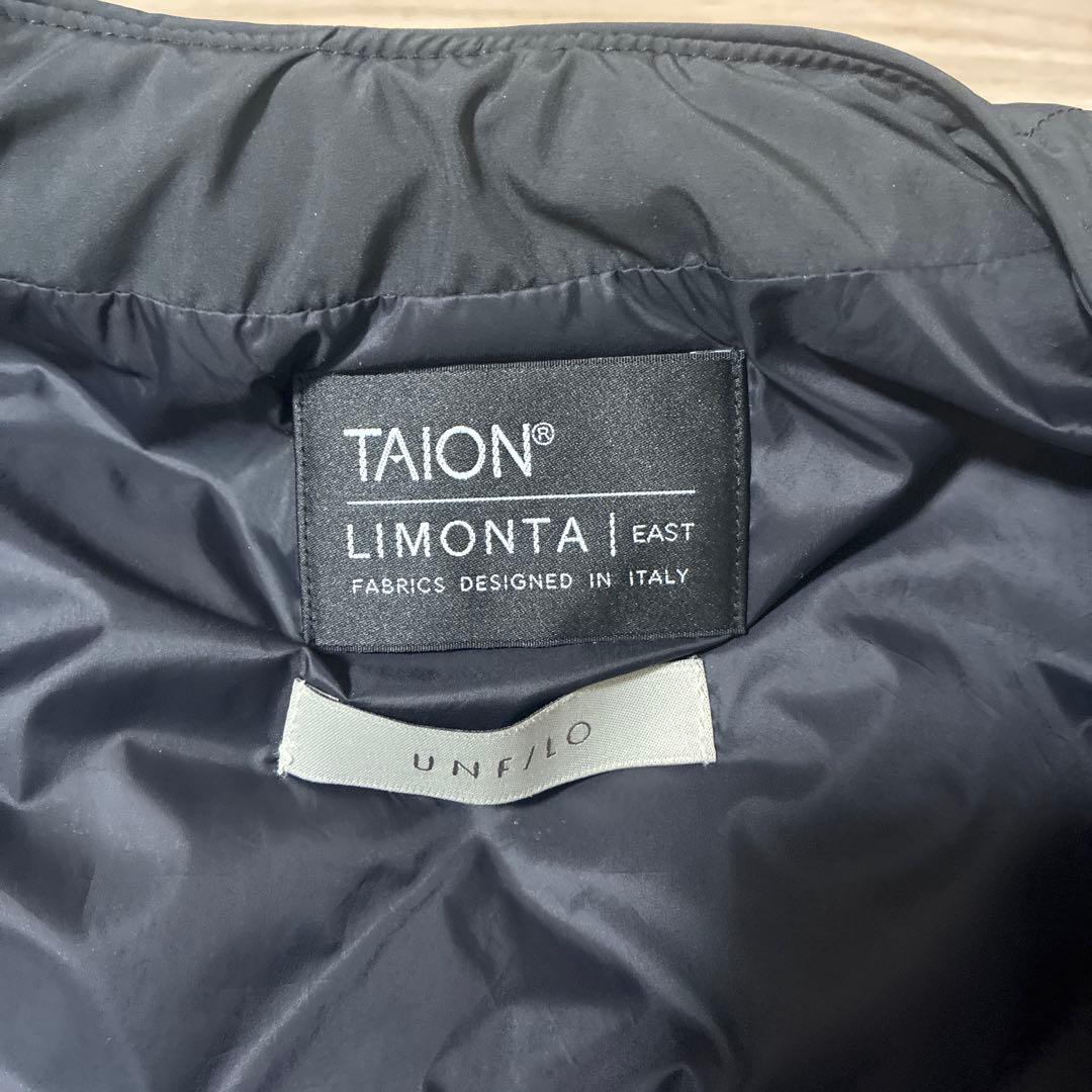 【TAION×UNFILO 】キルティングダウン ジレ ロングブラック