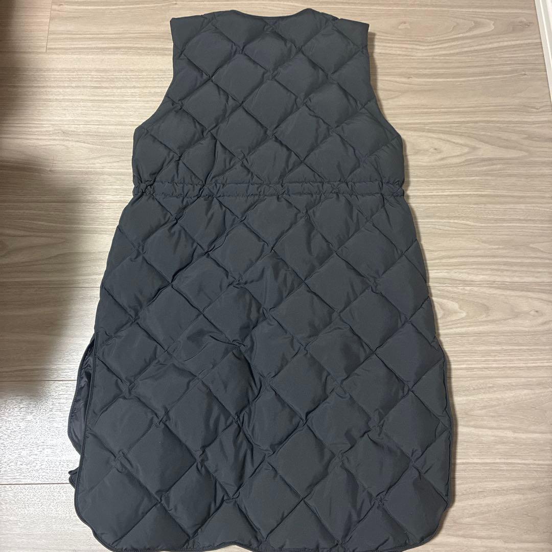 【TAION×UNFILO 】キルティングダウン ジレ ロングブラック