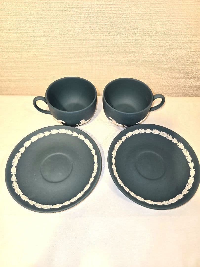 H*o様 希少品 ウェッジウッド ジャスパー カップ&ソーサー 馬 2客