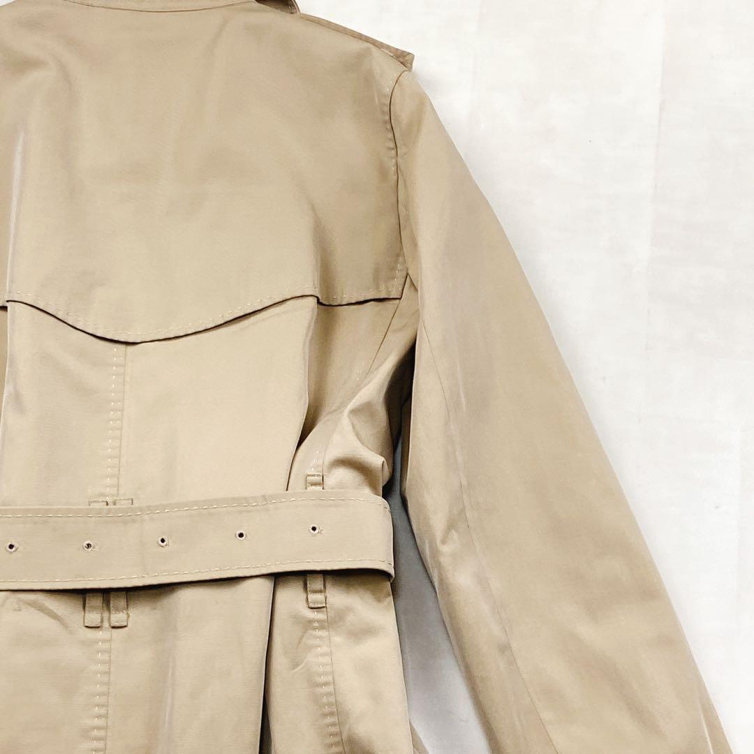 美品 貴重4way 襟裏メガチェック バーバリーロンドン フォックスファー