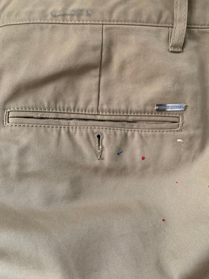 DSQUARED2 パンツ ロングパンツ ダメージ加工 エンブレム メンズ 46