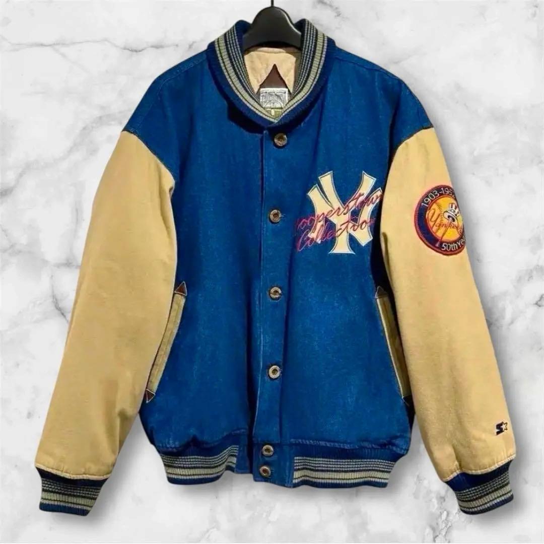 希少‼️記念モデル‼️　ニューヨークヤンキース　デニム　スタジャン　STARTER