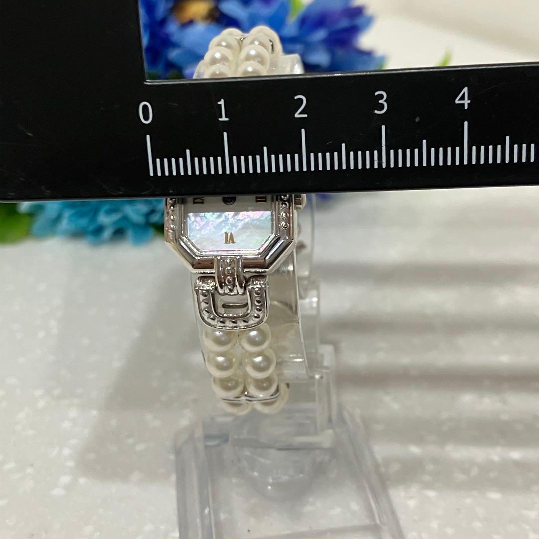 【美品】CAMELIA カメリア　パールウォッチ　シェル文字盤　八角形ケース