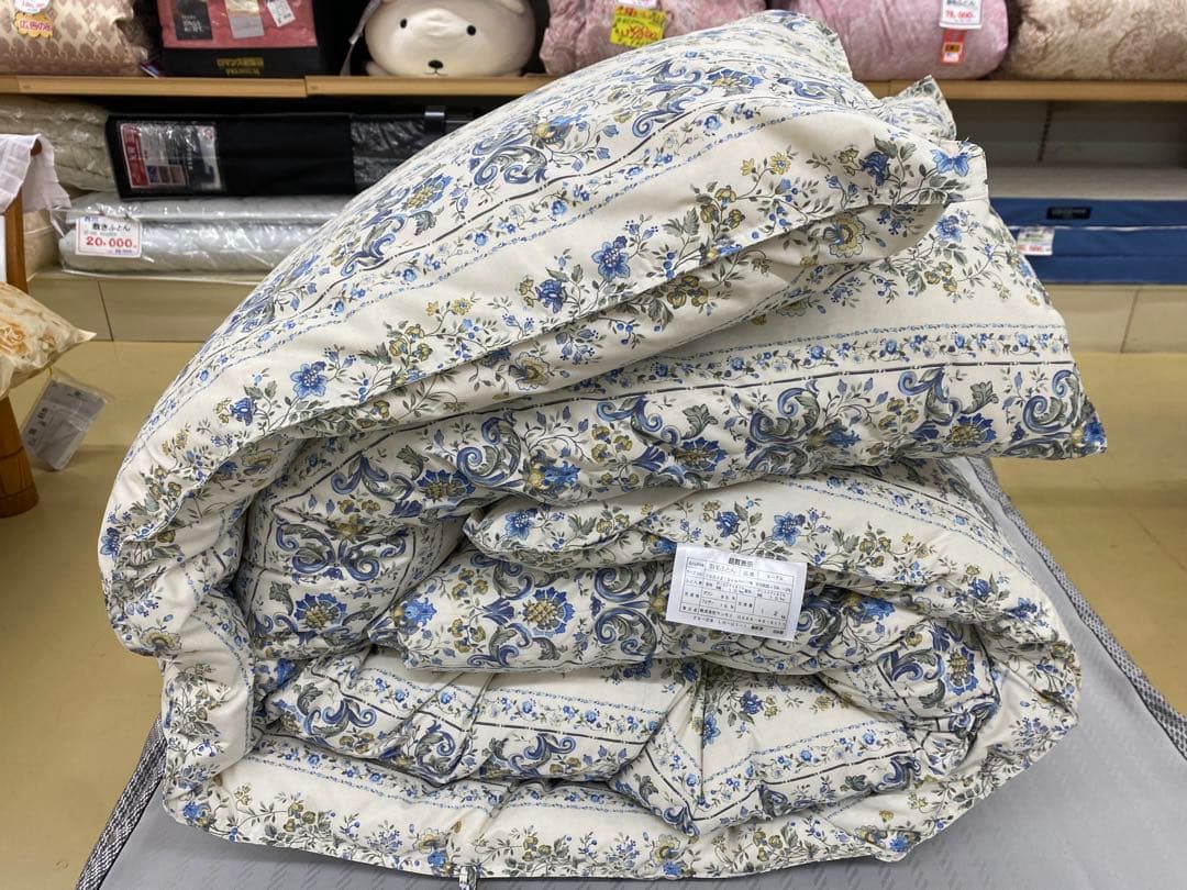 羽毛掛け布団・ホワイトダウン８５%・パワー３５０㎤/g以上・1,2kg・シングル