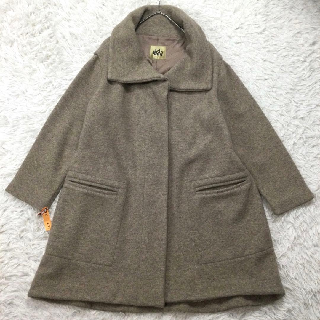 【美品】芽風★センソユニコ　クロスカラー オーバーコート 38