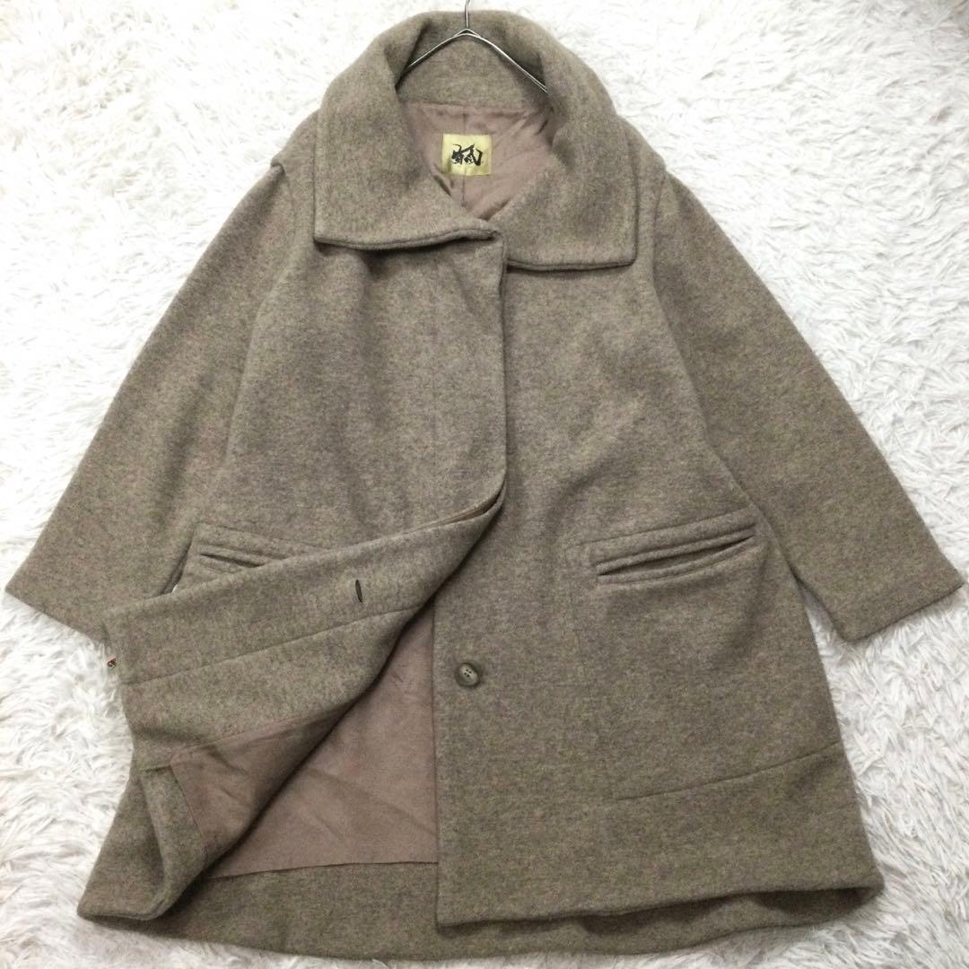 【美品】芽風★センソユニコ　クロスカラー オーバーコート 38