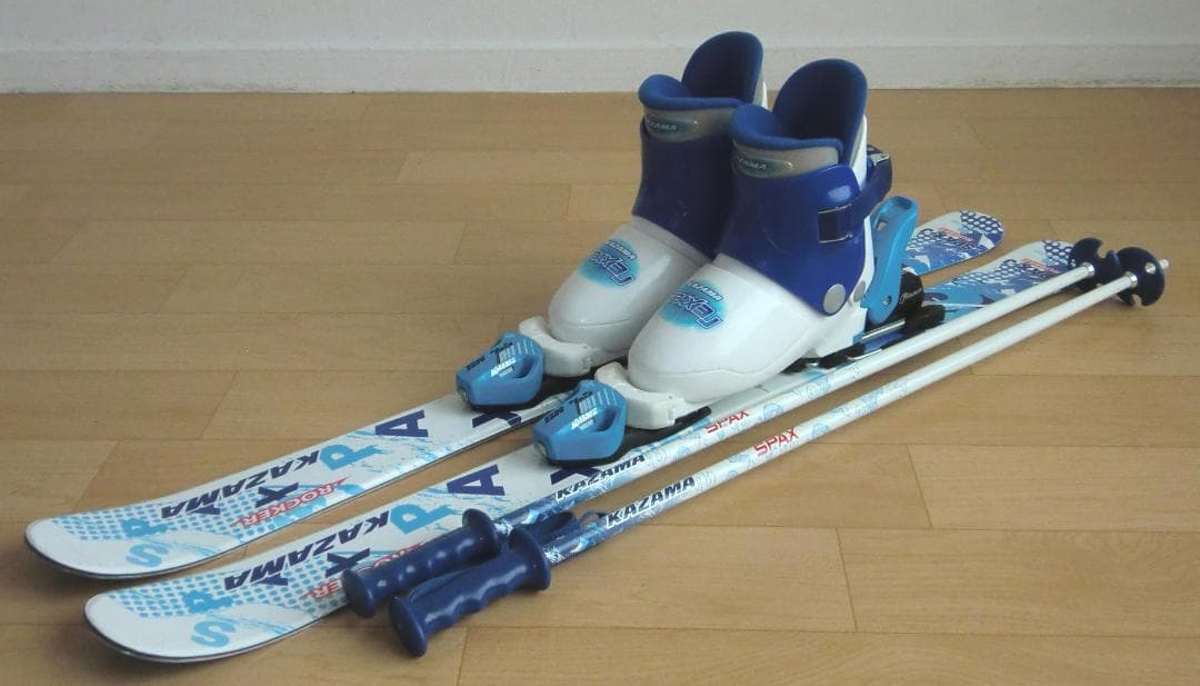 ■■送料無料■KAZAMA■子供用スキーセット■96/20■WAX済■男の子■■