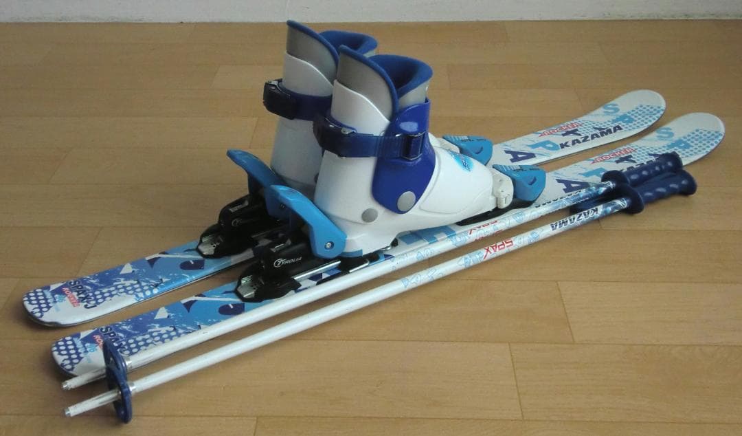 ■■送料無料■KAZAMA■子供用スキーセット■96/20■WAX済■男の子■■
