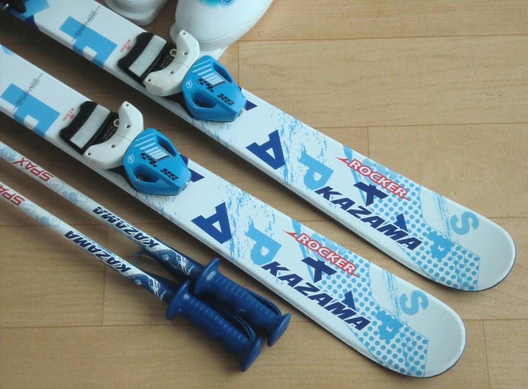■■送料無料■KAZAMA■子供用スキーセット■96/20■WAX済■男の子■■
