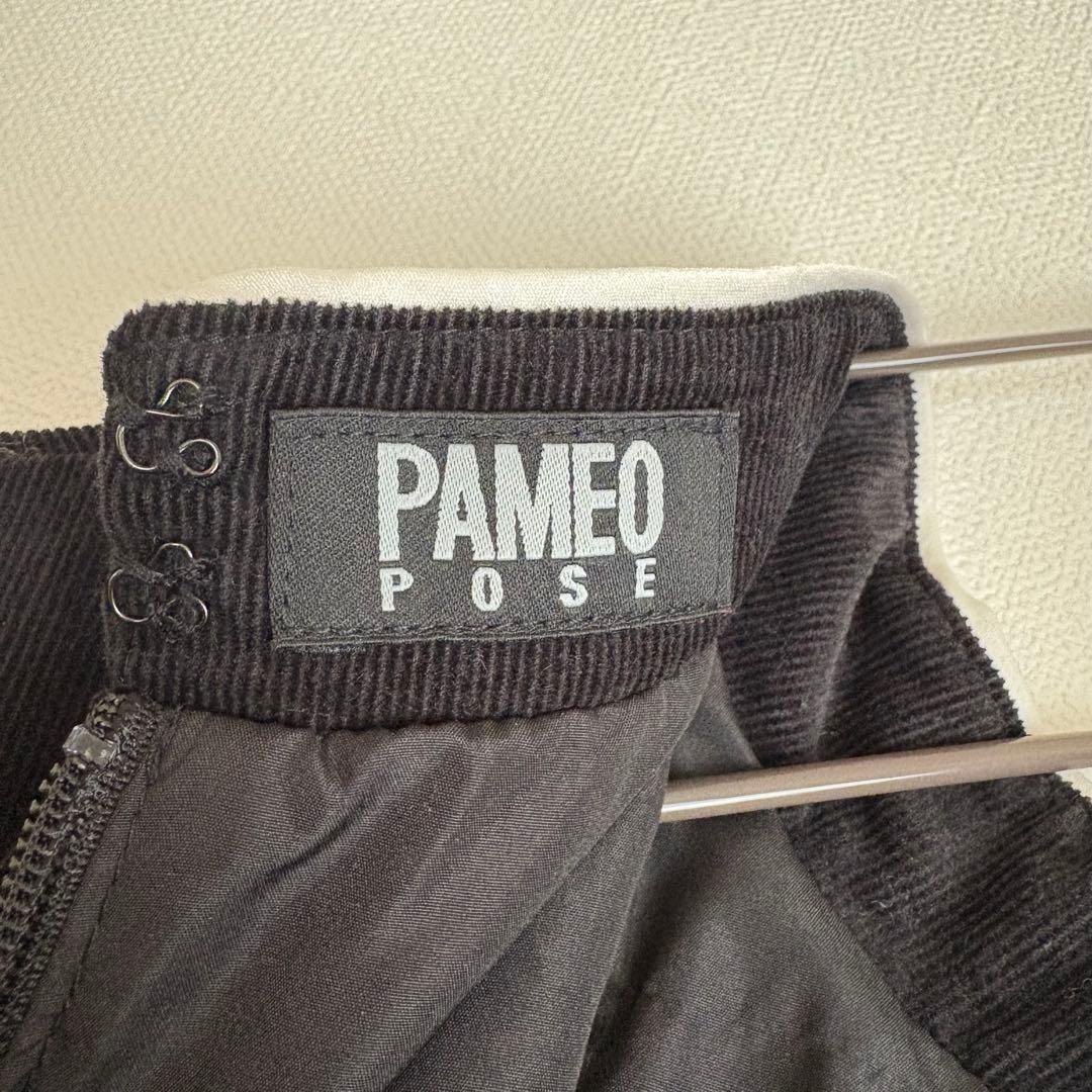 PAMEO POSEパメオポーズ　チャイナワンピース ボタン付き　Aライン　M