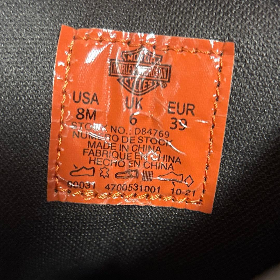 ハーレーダビッドソン　ダークブラウンレザーエンジニアブーツ　レディース