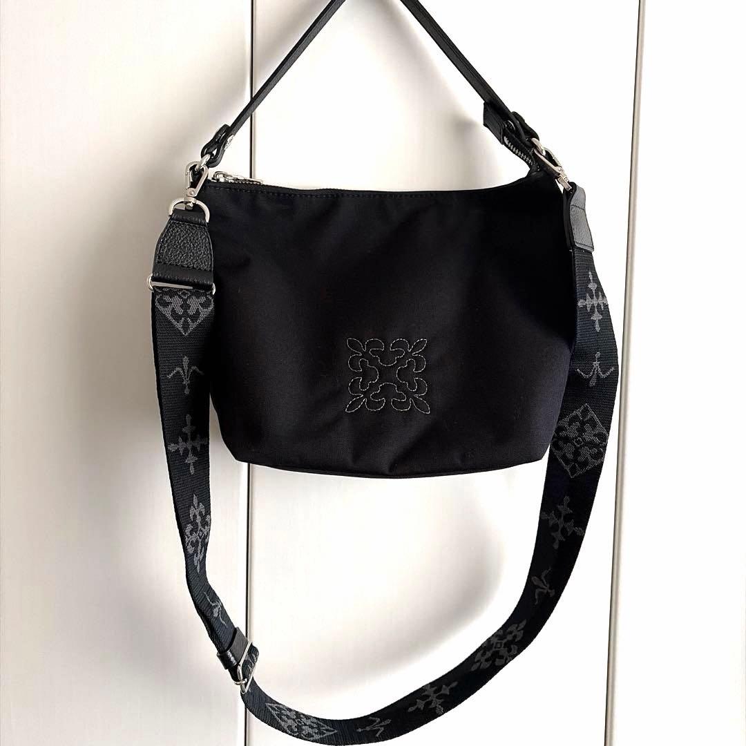 美品＊ラシット コーデュラナイロン2WAYシンプルショルダーバッグ