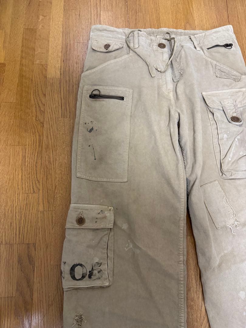 シェアースピリット ベージュ カーゴパンツ