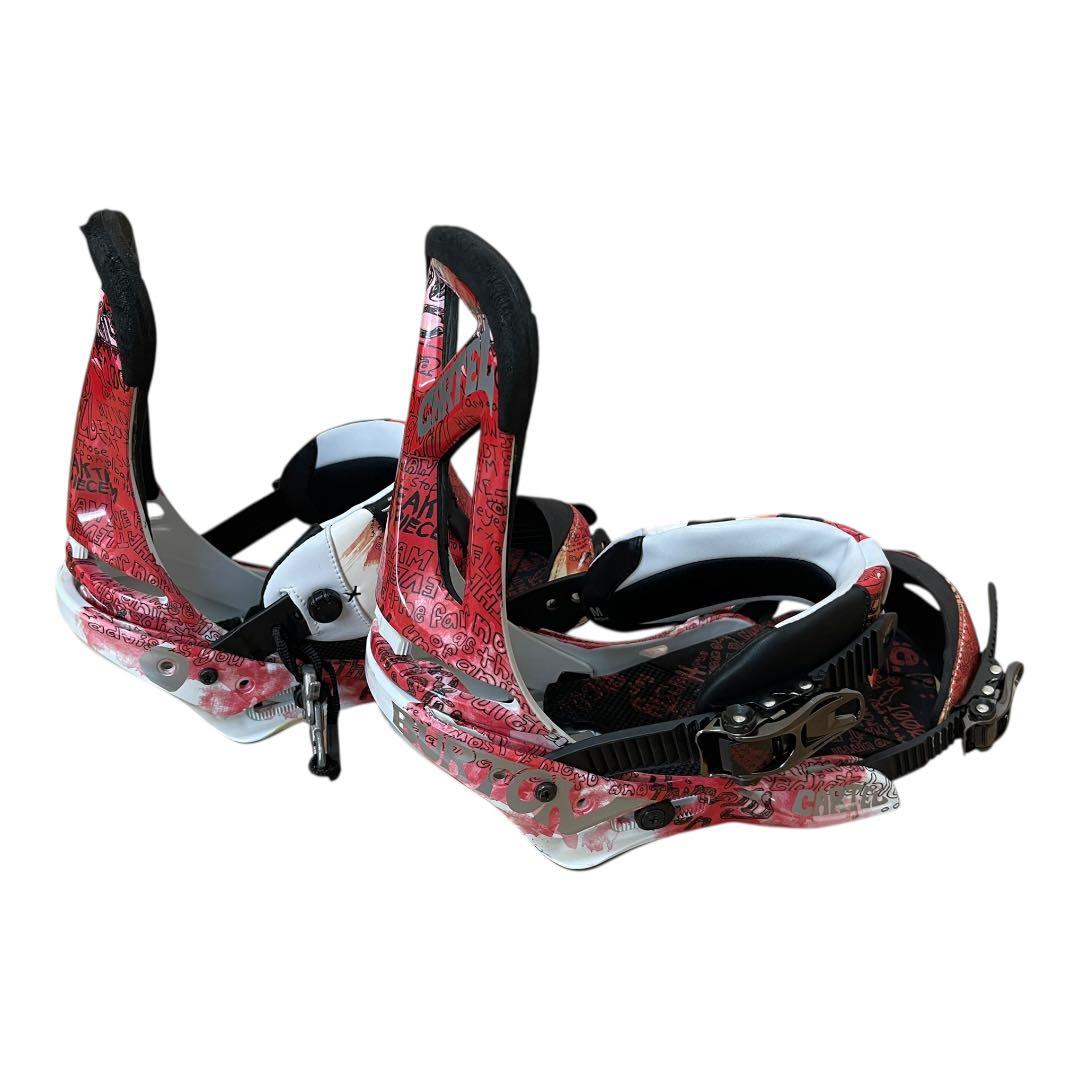 BURTON CARTEL バートン ビンディング Mサイズ 赤/白/黒