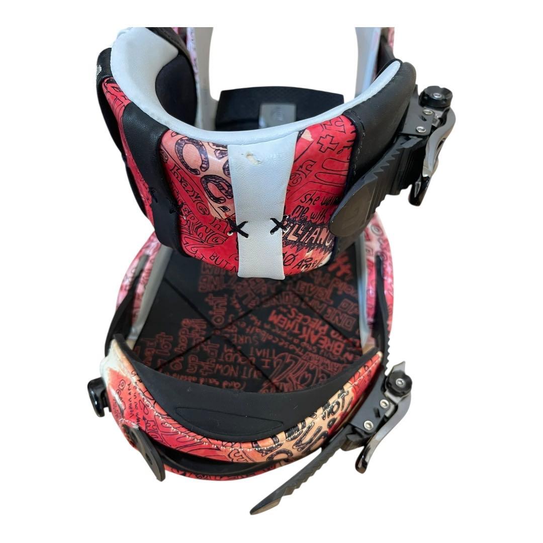 BURTON CARTEL バートン ビンディング Mサイズ 赤/白/黒