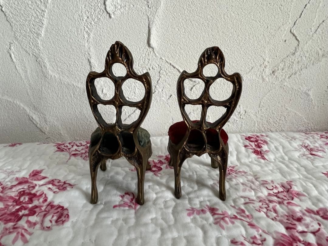 ☆値下げ☆　フランスアンティーク　ミニチュアの椅子セット 2個