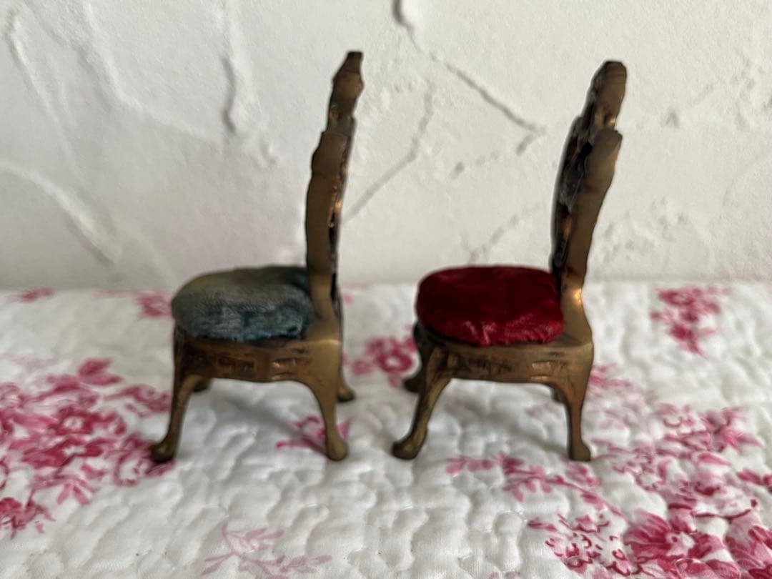 ☆値下げ☆　フランスアンティーク　ミニチュアの椅子セット 2個