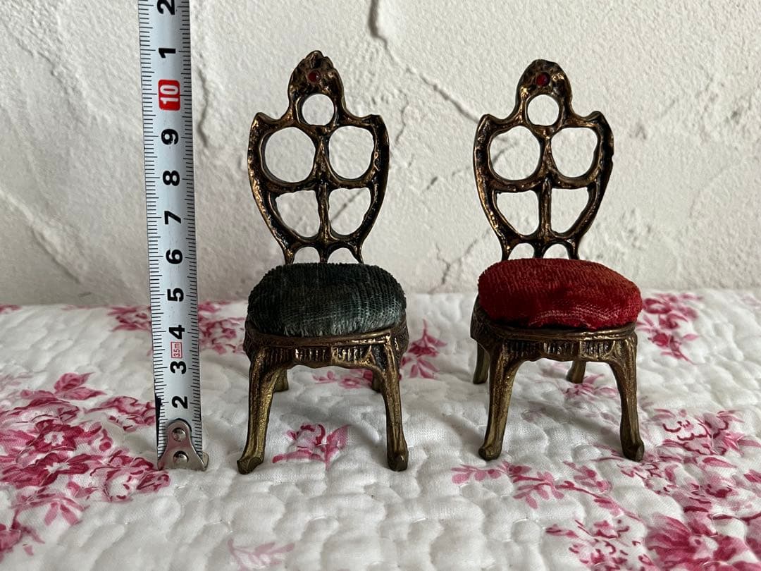 ☆値下げ☆　フランスアンティーク　ミニチュアの椅子セット 2個