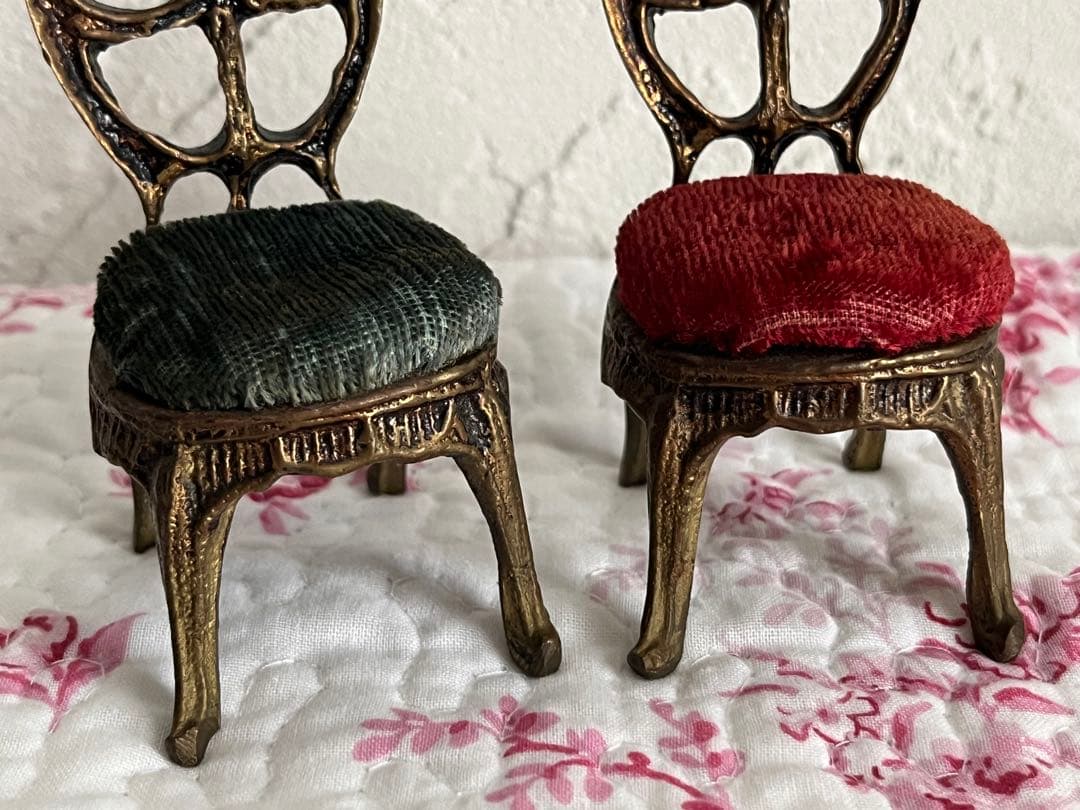 ☆値下げ☆　フランスアンティーク　ミニチュアの椅子セット 2個