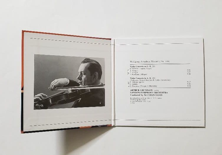 廃盤希少　・Grumiaux　／　モーツァルト：ヴァイオリン協奏曲第3番・第5番