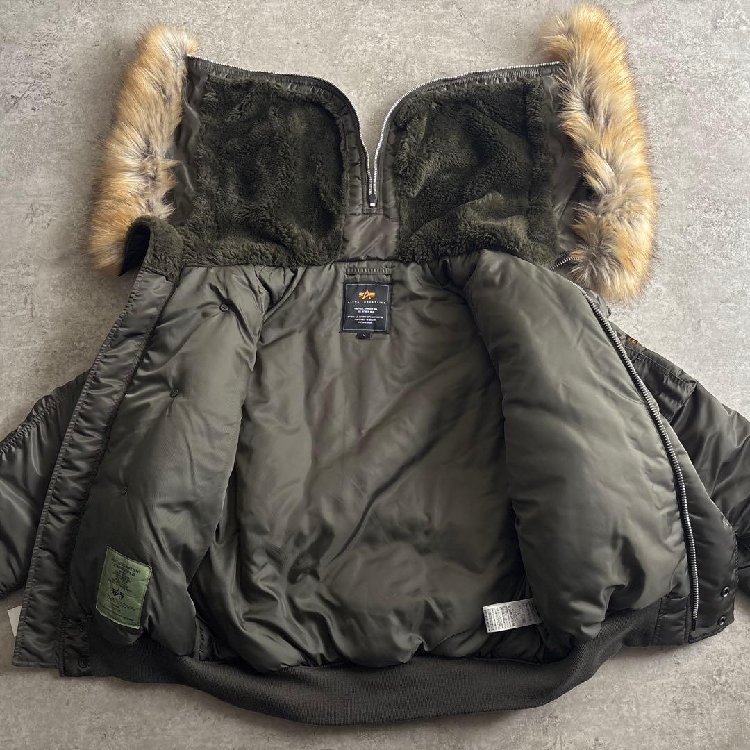 極美品■ALPHA INDUSTRIES【L】N-2B フライトジャケット