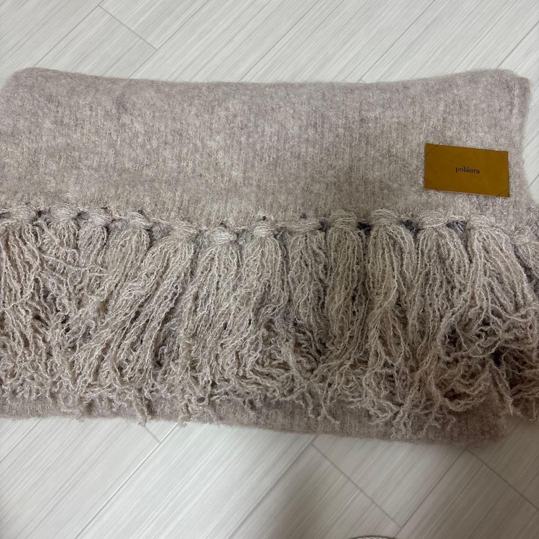 poláura マフラーセットオーバーサイズカーディガン