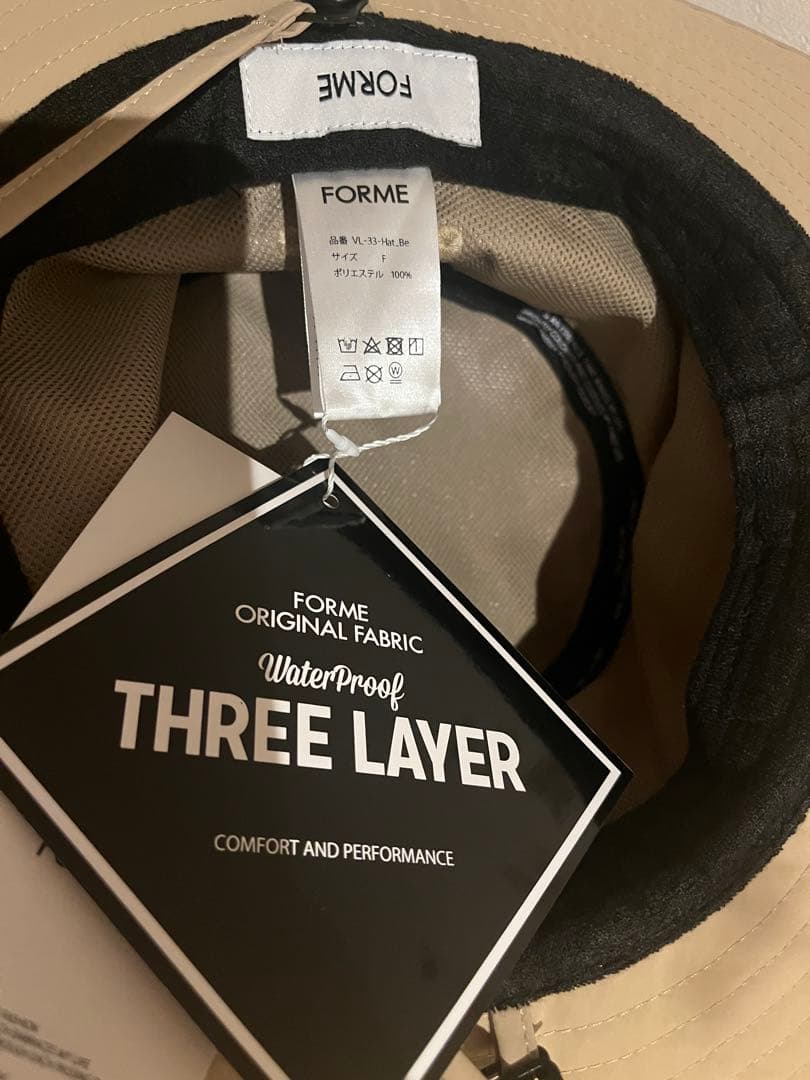 FORME 2025ss 今季最新　東原亜希　新品試着のみ　ハット ベージュ