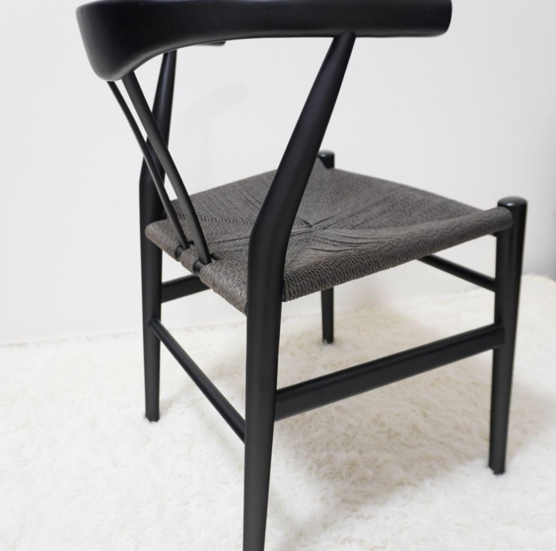 リボーンチェア　椅子　ダイニングチェア　リプロダクト　Yチェア ブラック　①