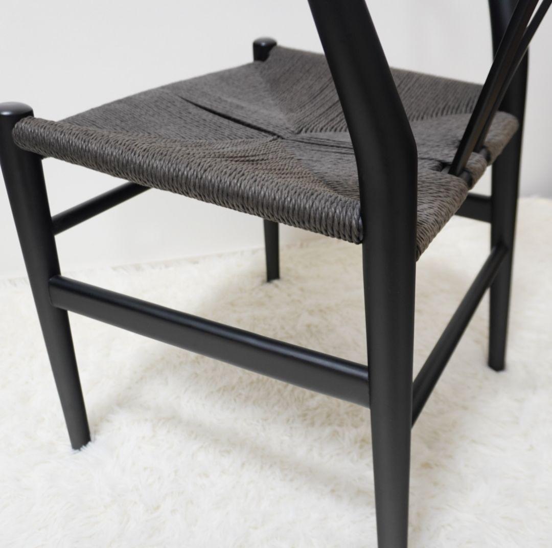 リボーンチェア　椅子　ダイニングチェア　リプロダクト　Yチェア ブラック　①