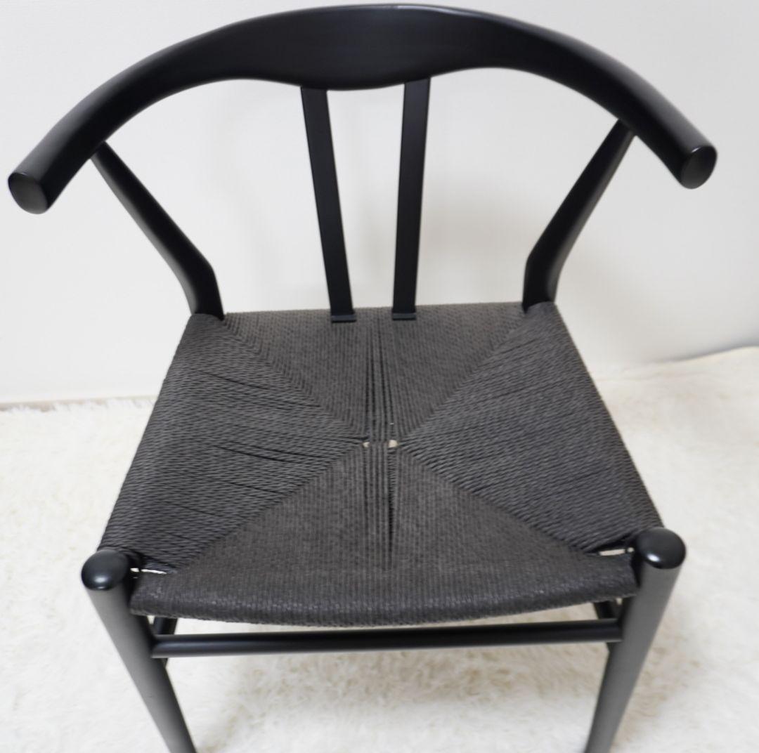 リボーンチェア　椅子　ダイニングチェア　リプロダクト　Yチェア ブラック　①