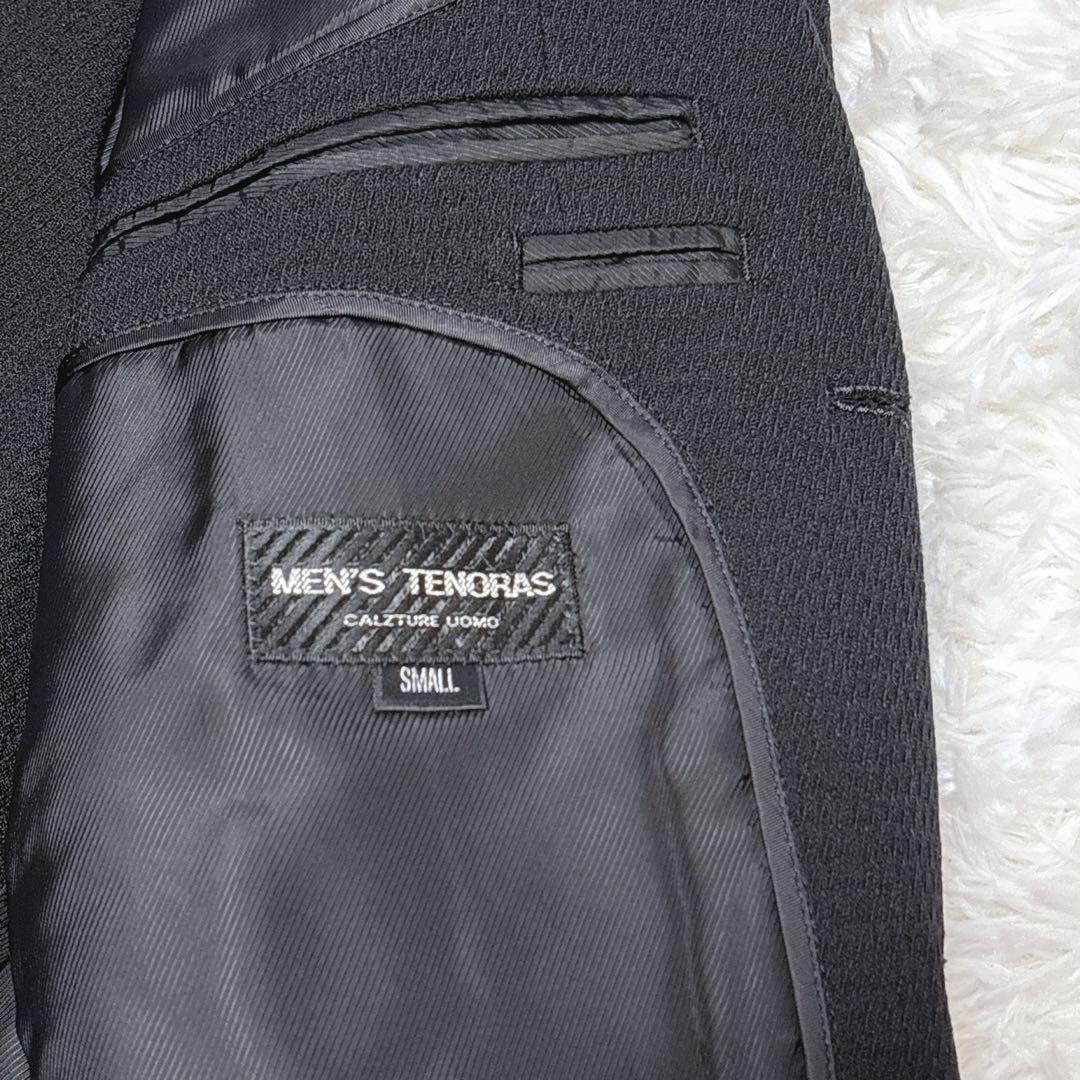 希少 マオカラー✨メンズティノラス 3ピーススーツ 黒 Sサイズ