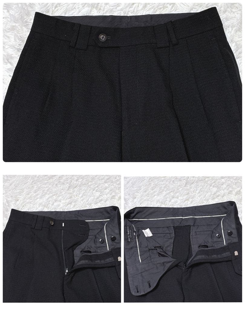 希少 マオカラー✨メンズティノラス 3ピーススーツ 黒 Sサイズ