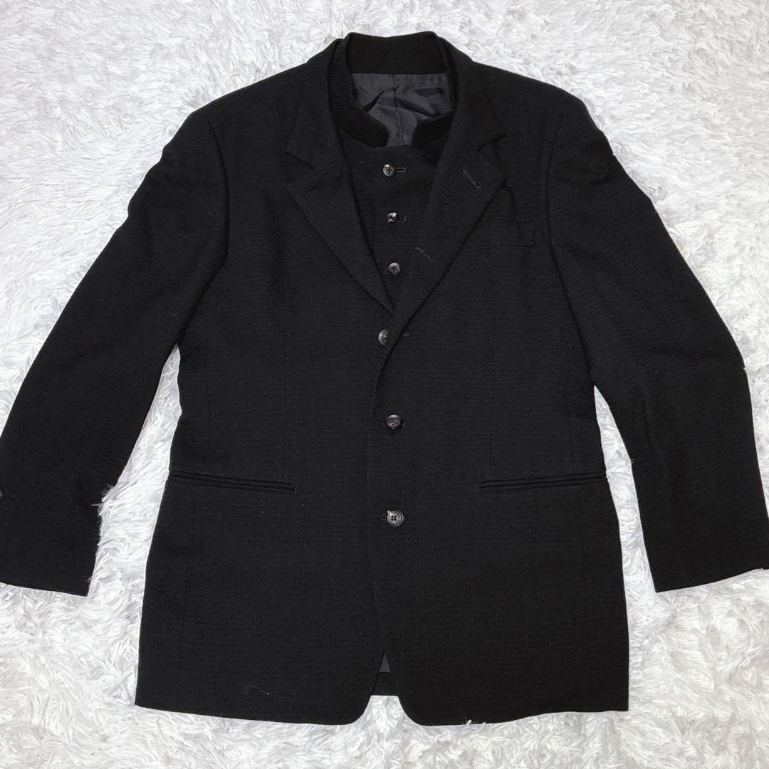 希少 マオカラー✨メンズティノラス 3ピーススーツ 黒 Sサイズ