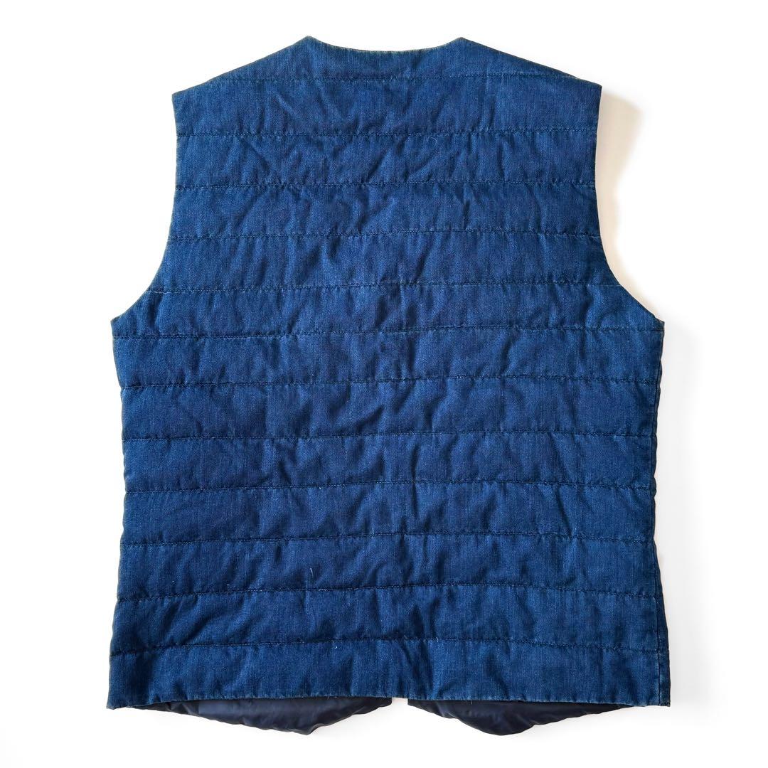 nanamica ナナミカ ダウンベスト インディゴ デニム リバーシブル 中綿