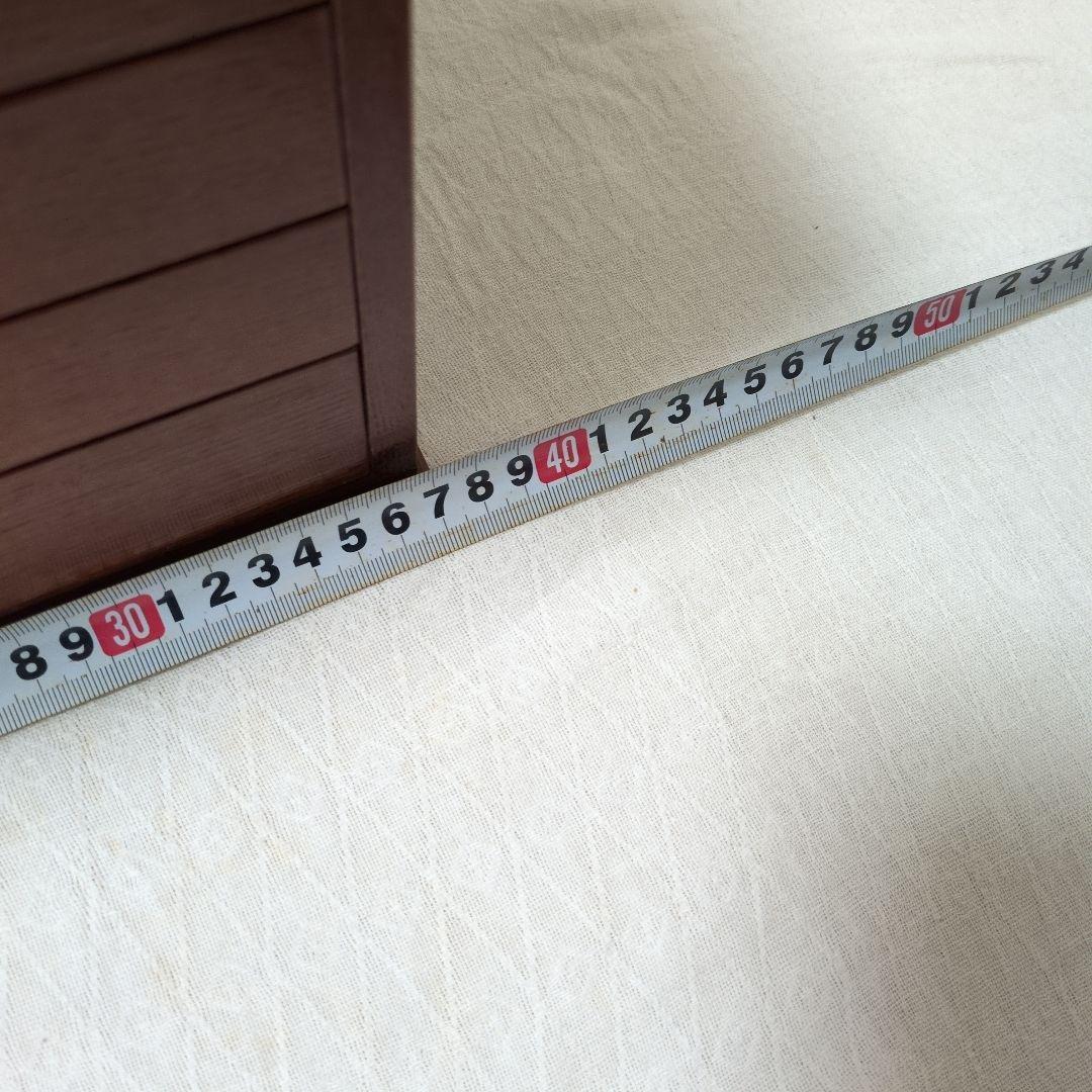 5段木製小型タンス ブラウン