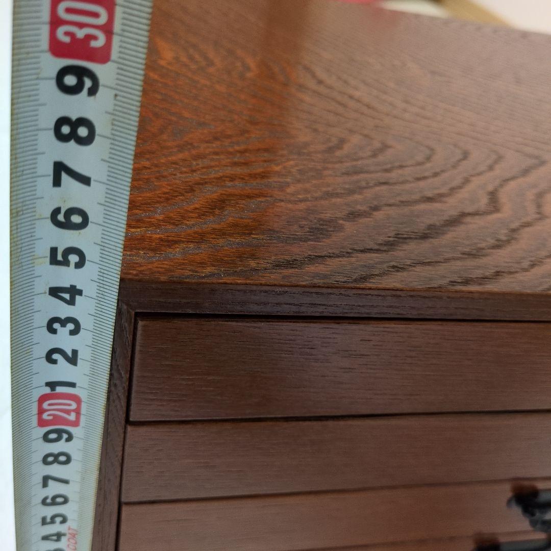 5段木製小型タンス ブラウン
