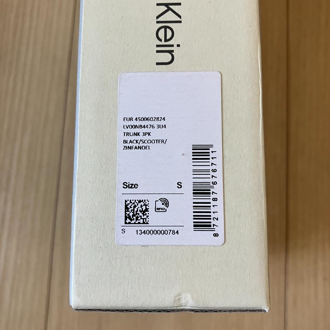 カルバンクライン ボクサートランク S 3枚 Icon Logo Graphic