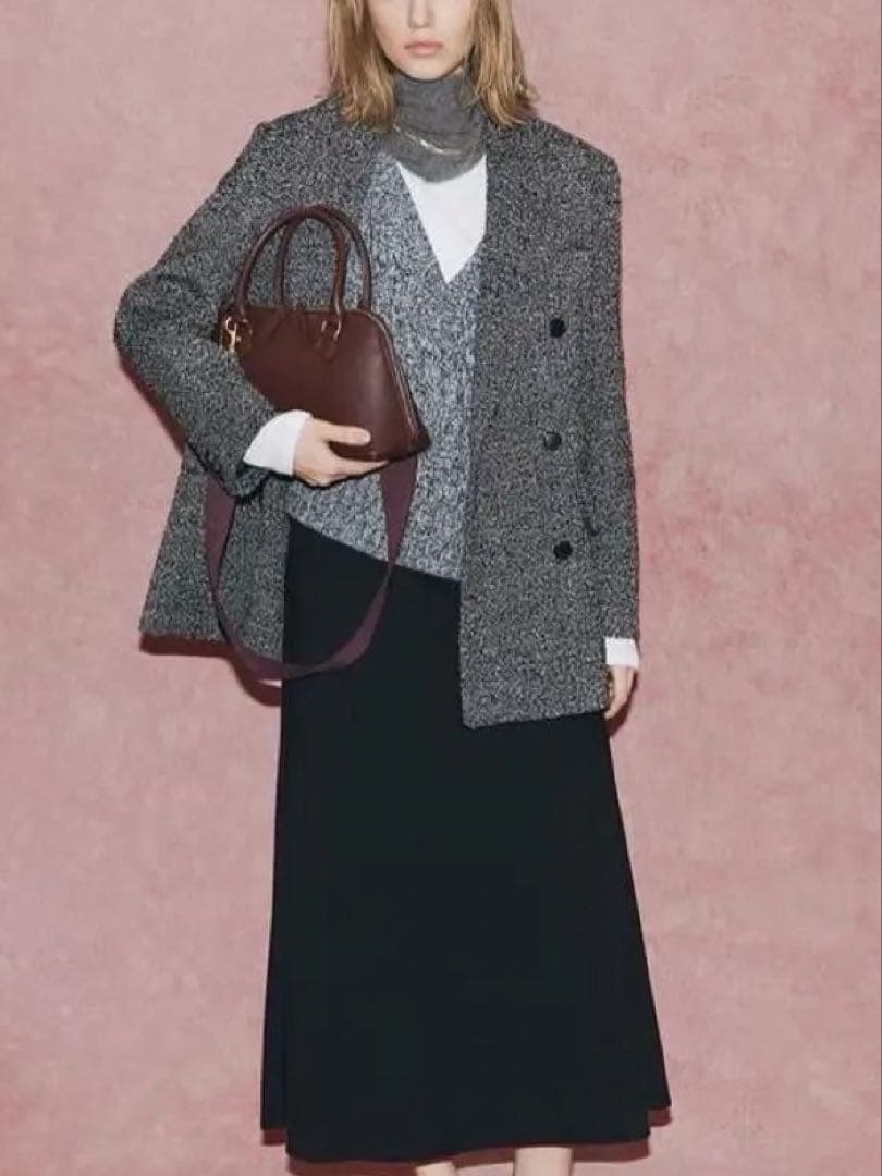 MilaOwen（ミラ オーウェン）ビッグショルダーダブルジャケット